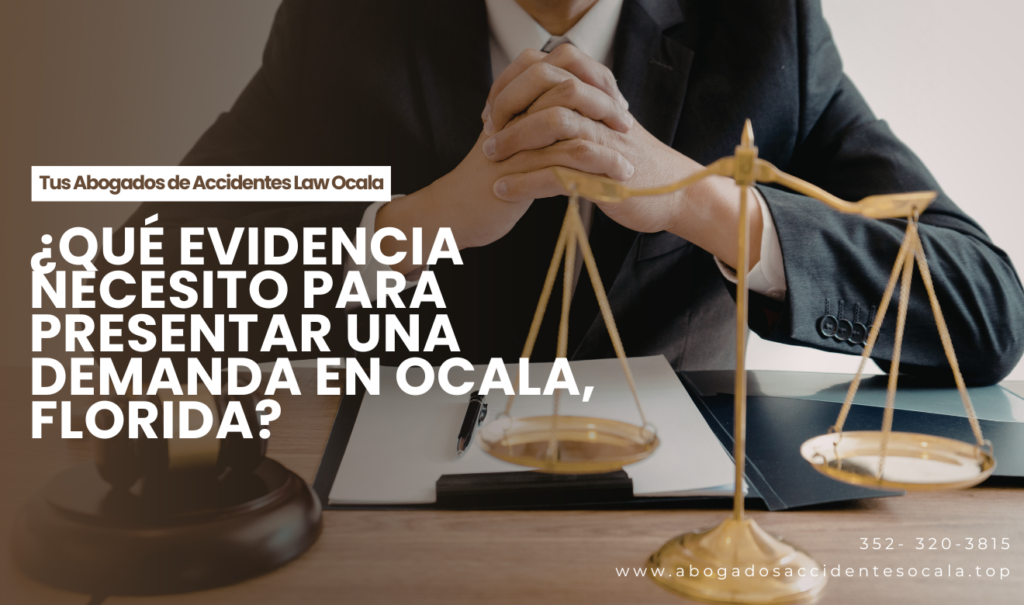qué evidencia necesito para demanda Ocala