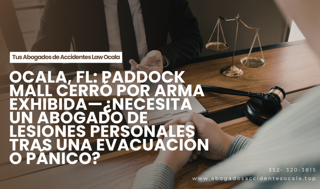 Abogado de Lesiones Personales Tras una Evacuación o Pánico