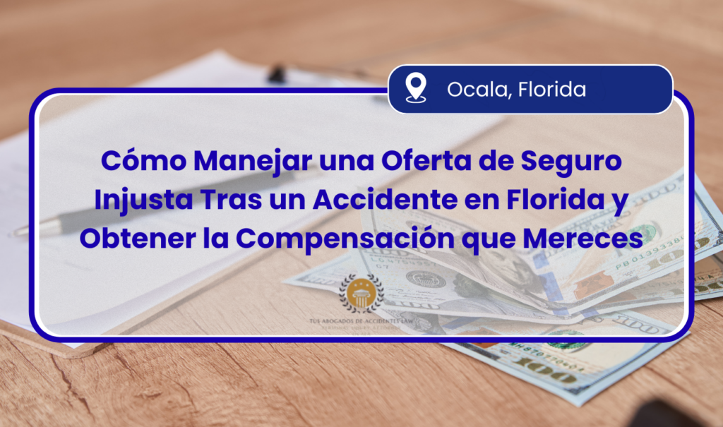 la aseguranza me ofrece poco dinero por mi accidente