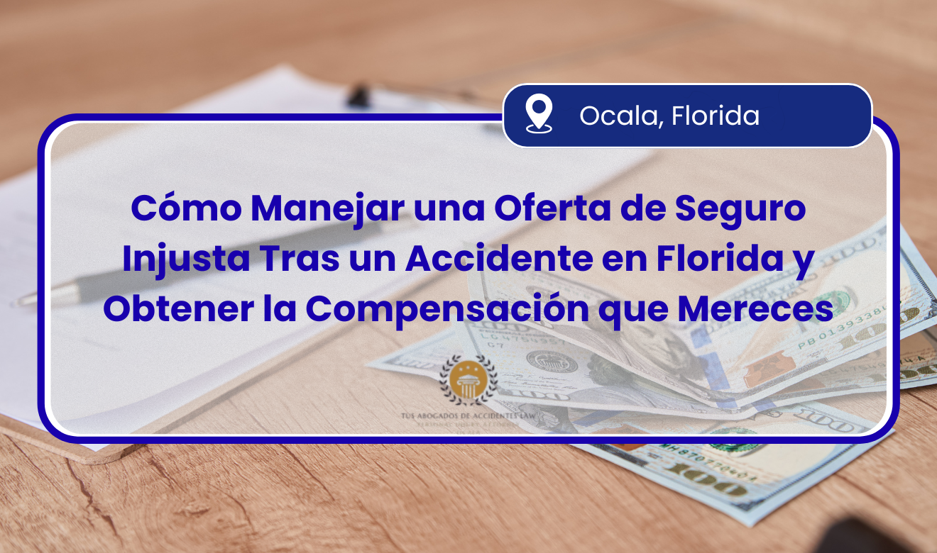 la aseguranza me ofrece poco dinero por mi accidente